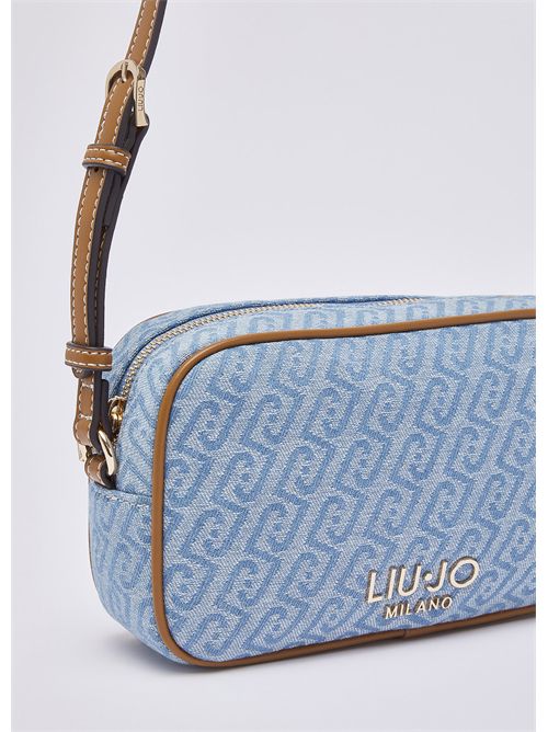 Borsa a tracolla piccola in denim jacquard LIU JO | AA6137T379A/09C45